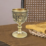 Maxbell Classic Wine Goblets Vintage Style Embossed for Friend Gift Home Party