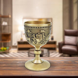 Maxbell Classic Wine Goblets Vintage Style Embossed for Friend Gift Home Party