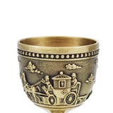 Maxbell Classic Wine Goblets Vintage Style Embossed for Friend Gift Home Party