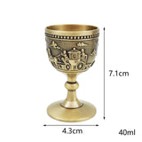 Maxbell Classic Wine Goblets Vintage Style Embossed for Friend Gift Home Party