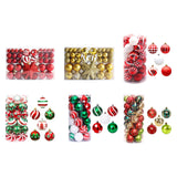 Maxbell Hanging Christmas Balls Decoration Balls Pendant for Outdoor 101pcs Red