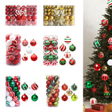 Maxbell Hanging Christmas Balls Decoration Balls Pendant for Outdoor 101pcs Red