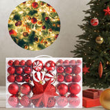 Maxbell Hanging Christmas Balls Decoration Balls Pendant for Outdoor 101pcs Red