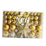 Maxbell Hanging Christmas Balls Decoration Balls Pendant for Outdoor 101pcs Golden