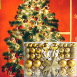 Maxbell Hanging Christmas Balls Decoration Balls Pendant for Outdoor 101pcs Golden