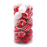 Maxbell Hanging Christmas Balls Decoration Balls Pendant for Outdoor 30pcs Red