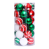 Maxbell Hanging Christmas Balls Decoration Balls Pendant for Outdoor 30pcs Green