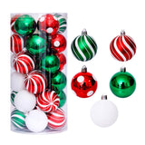 Maxbell Hanging Christmas Balls Decoration Balls Pendant for Outdoor 30pcs Green