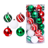 Maxbell Hanging Christmas Balls Decoration Balls Pendant for Outdoor 30pcs Green