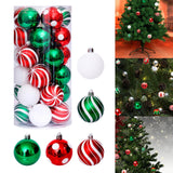 Maxbell Hanging Christmas Balls Decoration Balls Pendant for Outdoor 30pcs Green