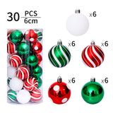 Maxbell Hanging Christmas Balls Decoration Balls Pendant for Outdoor 30pcs Green