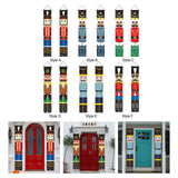 Maxbell Christmas Banner Door Flag Xmas Porch Sign Couplet for Fence Wall New Years Style A