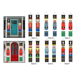 Maxbell Christmas Banner Door Flag Xmas Porch Sign Couplet for Fence Wall New Years Style A