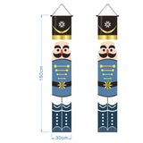 Maxbell Christmas Banner Door Flag Xmas Porch Sign Couplet for Fence Wall New Years Style B