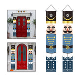 Maxbell Christmas Banner Door Flag Xmas Porch Sign Couplet for Fence Wall New Years Style B