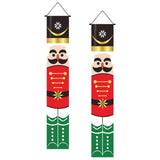 Maxbell Christmas Banner Door Flag Xmas Porch Sign Couplet for Fence Wall New Years Style C