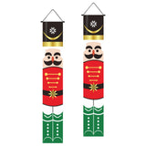 Maxbell Christmas Banner Door Flag Xmas Porch Sign Couplet for Fence Wall New Years Style C