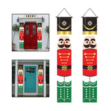 Maxbell Christmas Banner Door Flag Xmas Porch Sign Couplet for Fence Wall New Years Style C