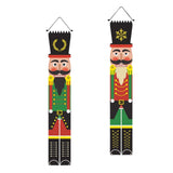Maxbell Christmas Banner Door Flag Xmas Porch Sign Couplet for Fence Wall New Years Style D
