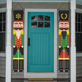 Maxbell Christmas Banner Door Flag Xmas Porch Sign Couplet for Fence Wall New Years Style D