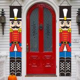 Maxbell Christmas Banner Door Flag Xmas Porch Sign Couplet for Fence Wall New Years Style F