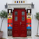 Maxbell Christmas Banner Door Flag Xmas Porch Sign Couplet for Fence Wall New Years Style F