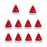 Maxbell Christmas Santa Hat DIY Craft Santa Hat for Holiday New Year Gift Decoration 10Pcs A