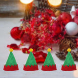 Maxbell Christmas Santa Hat DIY Craft Santa Hat for Holiday New Year Gift Decoration 10Pcs B