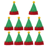 Maxbell Christmas Santa Hat DIY Craft Santa Hat for Holiday New Year Gift Decoration 10Pcs B