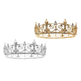 Maxbell Full Round Zinc Alloy Bridal Headwear 6'' for Halloween Prom Bride