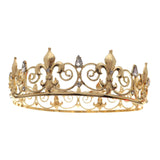 Maxbell Full Round Zinc Alloy Bridal Headwear 6'' for Halloween Prom Bride