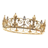 Maxbell Full Round Zinc Alloy Bridal Headwear 6'' for Halloween Prom Bride