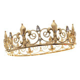Maxbell Full Round Zinc Alloy Bridal Headwear 6'' for Halloween Prom Bride