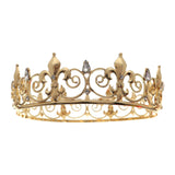 Maxbell Full Round Zinc Alloy Bridal Headwear 6'' for Halloween Prom Bride