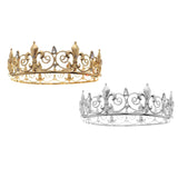 Maxbell Full Round Zinc Alloy Bridal Headwear 6'' for Halloween Prom Bride
