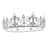 Maxbell Full Round Zinc Alloy Bridal Headwear 6'' for Halloween Prom Bride