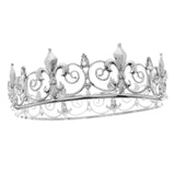 Maxbell Full Round Zinc Alloy Bridal Headwear 6'' for Halloween Prom Bride