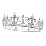 Maxbell Full Round Zinc Alloy Bridal Headwear 6'' for Halloween Prom Bride