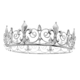 Maxbell Full Round Zinc Alloy Bridal Headwear 6'' for Halloween Prom Bride