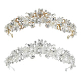 Maxbell Elegant Bridal Headband Hairband Hair Accessories for Engagement Decor Gold