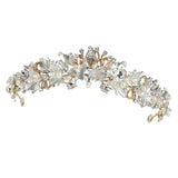Maxbell Elegant Bridal Headband Hairband Hair Accessories for Engagement Decor Gold