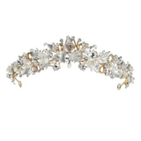 Maxbell Elegant Bridal Headband Hairband Hair Accessories for Engagement Decor Gold