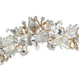 Maxbell Elegant Bridal Headband Hairband Hair Accessories for Engagement Decor Gold