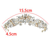 Maxbell Elegant Bridal Headband Hairband Hair Accessories for Engagement Decor Gold