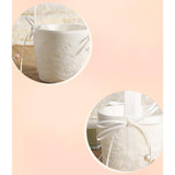 Maxbell Wedding Ring Pillow Basket White Romantic Soft for Ceremony Flower Girls