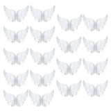 Maxbell 12Pcs Angel Feather Wings Costume Decorations Ornaments for Party Festivals 110mmx65mm