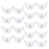 Maxbell 12Pcs Angel Feather Wings Costume Decorations Ornaments for Party Festivals 110mmx65mm