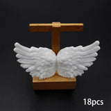 Maxbell 12Pcs Angel Feather Wings Costume Decorations Ornaments for Party Festivals 110mmx65mm