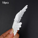 Maxbell 12Pcs Angel Feather Wings Costume Decorations Ornaments for Party Festivals 110mmx65mm
