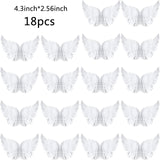 Maxbell 12Pcs Angel Feather Wings Costume Decorations Ornaments for Party Festivals 110mmx65mm